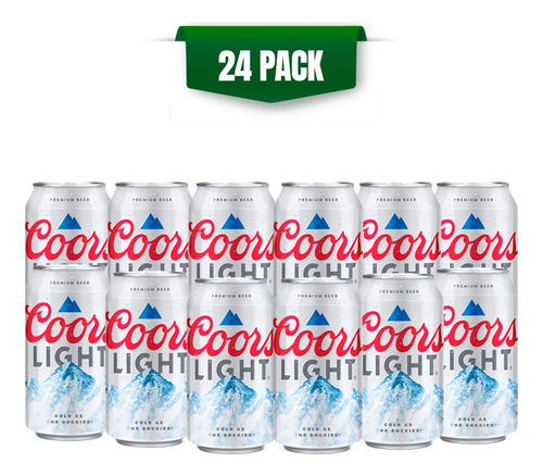 Cerveza Coors Light 4x6 Lat 355ml