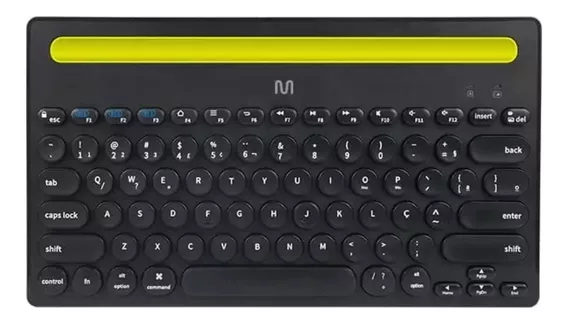 Teclado Sem Fio Slot Com Conexao Bluetooth Preto Multilaser