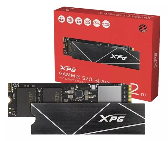 Ssd Xpg S70 Blade 2tb Para Pc E Ps5 Agammixs70b-2t-cs