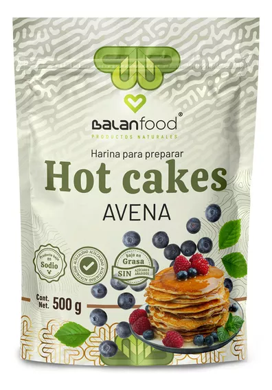 Harina Para Preparar Hot Cakes De Avena Sin Azucar Balanfood