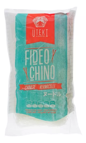 Fideo Chino Vermicelli Uteki 170gr De Frijol Y Chicharo