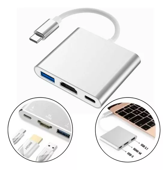 Adaptador Usb Tipo C Hdmi Dex Samsung S20 S21 S22 Macbook M1