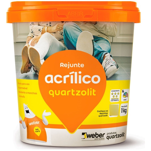 Rejunte Acrílico Quartzolit 1 Kg