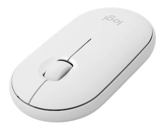 Mouse S/ Fio Logitech Pebble M350 C/ Clique Silencioso White