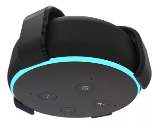 Suporte De Teto Parede Drywall Compatível Alexa Echo Dot 3º Cor Preto