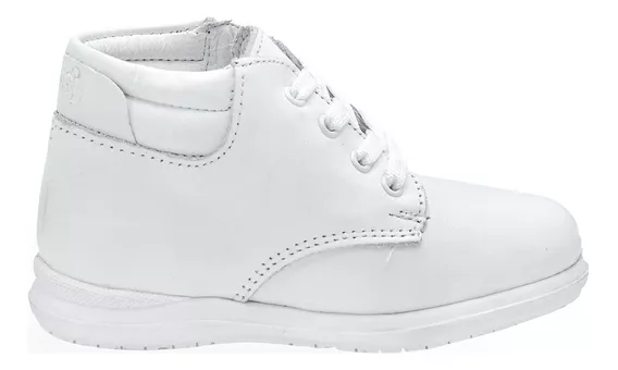 Bota Bebé Dogi 3406 Piel Blanco Con Arco 12 Al 14.5