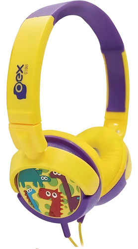 Fone De Ouvido Head Fone Infantil Kids Cor Amarelo Cor da luz n/a