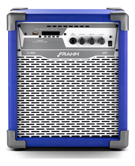 Caixa De Som Amplificada Multiuso 250 Bluetooth 100w Azul 110V/220V