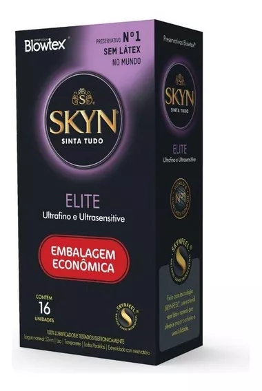 Camisinha Skyn Elite 16 Unidades Sensação De Usar Nada