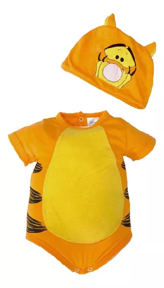 Pañalero Algodón Estampado Con Gorro Disney Tigger