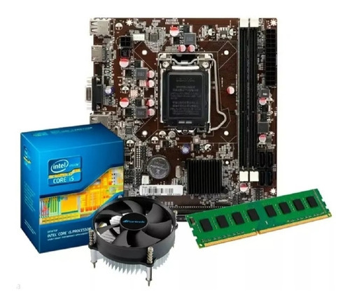 Kit I5 4570 - 4ª Geração + Placa Mãe H81 + 8gb Ddr3 Cor Preto