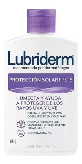 Caja Crema Lubriderm Uv De 400 Ml Con 12 Piezas