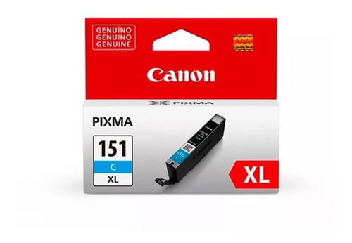 Cartucho Tinta Original Canon Cli-151xl Cli151xl Ciano Azul