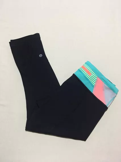 Legging Deportivo Yoga Lululemon Capri Negro & Colores Chico