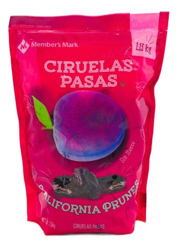 Ciruela Pasa Sin Hueso Members Mark Bolsa De 1.13 Kg