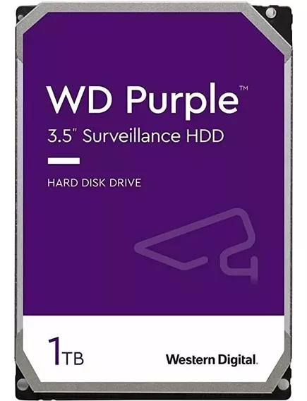 Hd Wd Purple Roxo 1tb P/ Dvr Intelbras E Multimarcas Nota Fiscal - Garantia 3 Anos