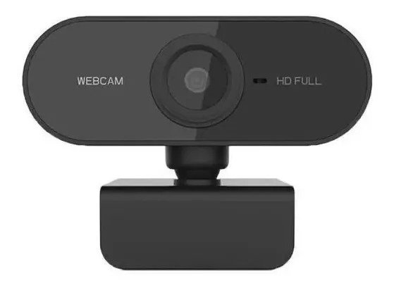 Webcam Full Hd 1080x1920 Usb Câmera Microfone Skype Youtube Cor Preto