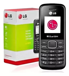 Celular 3g Modelo Simples LG B220 Imediato Cor Preto