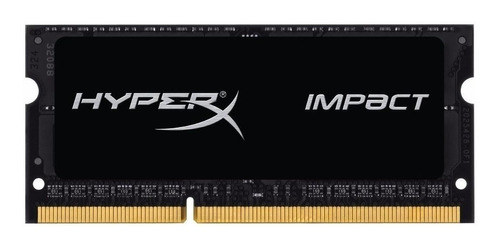 Memória RAM Impact color preto 8GB 1 HyperX HX316LS9IB/8-DDR3L