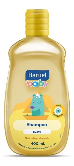 Shampoo Infantil Baruel Baby Suave Tradicional 400ml Full