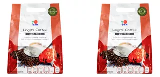 2 Bolsas Lingzhi Coffee 3 En 1 Con Ganoderma 40 Sobres Dxn