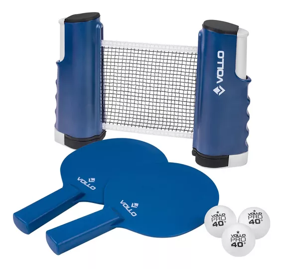 Kit Ping Pong Tênis De Mesa Raquete Bolinha E Rede Vollo