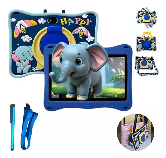 Tablet Kids 7inch Android 13 Capa Antiqueda 4gb Ram+64gb E13