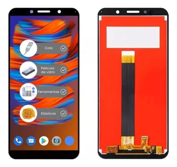 Frontal Tela Display Touch P/ Moto E6 Play Xt2029 + Brindes