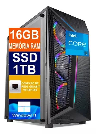 Pc Gamer Cpu Intel I5 12600k / Ssd 1tb M2 Nvme / 16gb Ddr4 