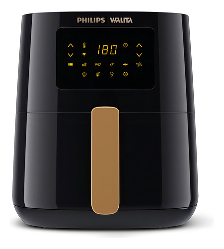 Fritadeira Elétrica Airfryer High Connect Gold Philips Cor Preto