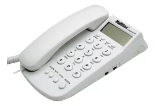 Telefone Multitoc Fixa Company ID fixo 110V/220V - cor branco