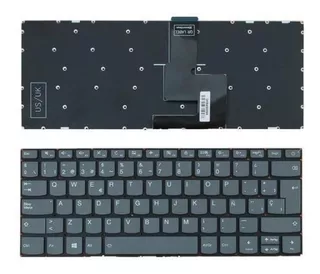 Teclados para notebooks S145-14api S145-14igm S145-14ikb Espa  IdeaPad 320-14AST 320-14IAP 320-14ISK 320S-14IKB color Gris oscuro