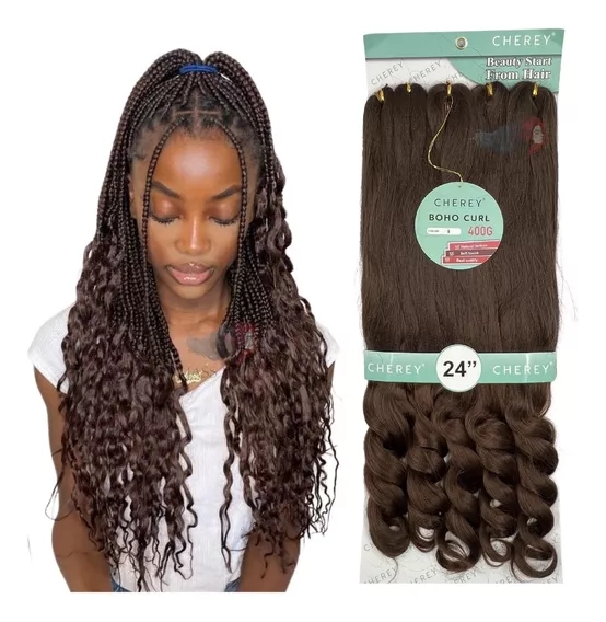 Cabelo Aplique Boho Curl Jumbo 60cm Gypsy Braids 400 Gramas