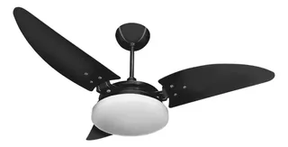 Ventilador De Teto Nina Preto C/ Led Borda Infinita 127v