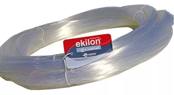 Fio De Nylon Equipesca Ekilon Crystal Interligados, 100m Cor Transparente