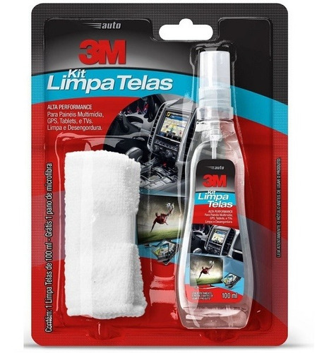 Limpa Celular Smart Tv 100 Ml Com Pano De Microfibra 3m