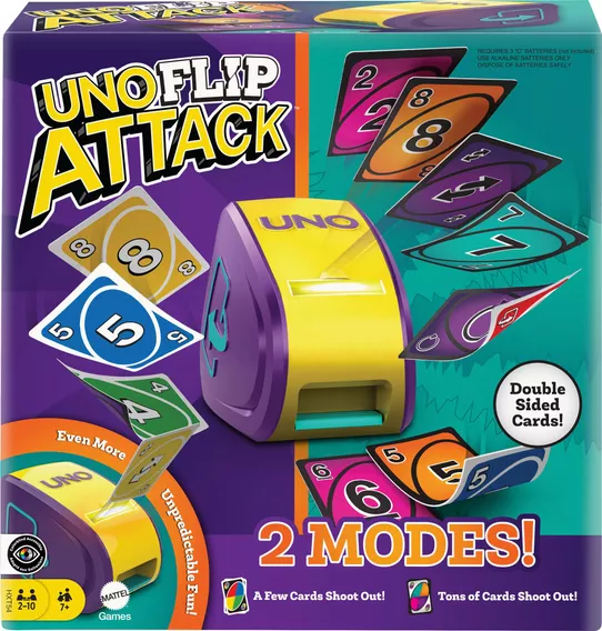 Mattel Games Uno Juego De Mesa Flip Attack Para Niños De 7 A