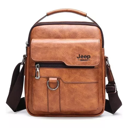 Jeep Man Bolsa De Couro Bolsa De Ombro Crossbody