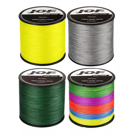 Linha De Pesca Multifilamento Jof 500m 4x 30lb 0,23mm 14kg