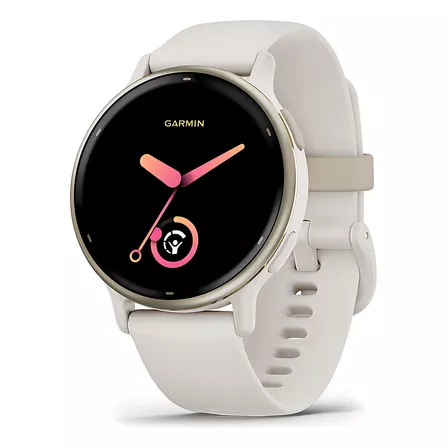 Smartwatch  Garmin Vívoactive Vivoactive 5 tela de 1.2" com pulseira de silicone cor branco y caixa color marfim
