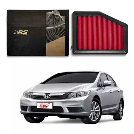 Filtro Ar Esportivo Inbox Honda Civic Lxr 2.0 2015 Rs