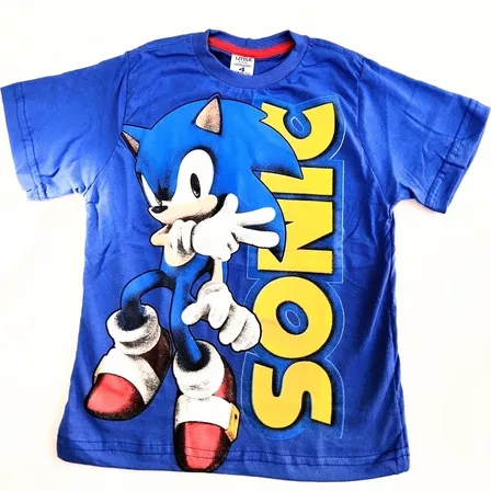 Camiseta Infantil Sonic Mania Moda Para Crianças