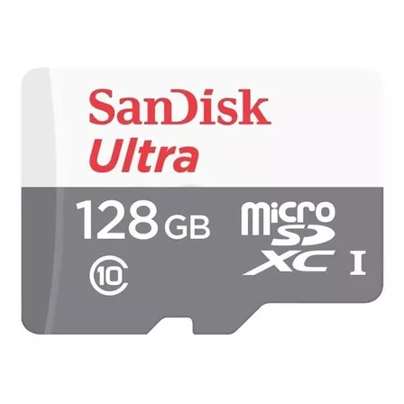 Cartão Memoria SanDisk Ultra SDSQUNR-128G-GN3MA 128gb Micro Sd Adaptador