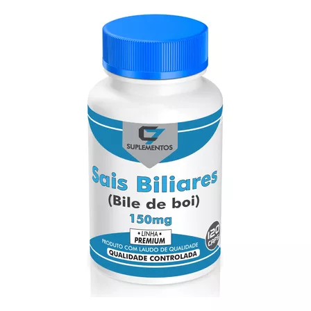 Sais Biliares (bili De Boi) 150mg Com 120 Cápsulas 