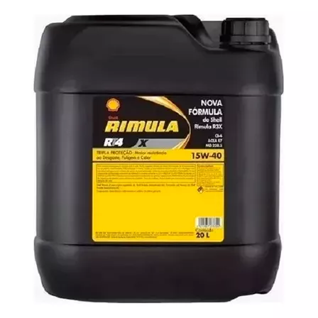 Óleo Shell Rimula Rt4x 15w40 Ci-4 - Balde 20l