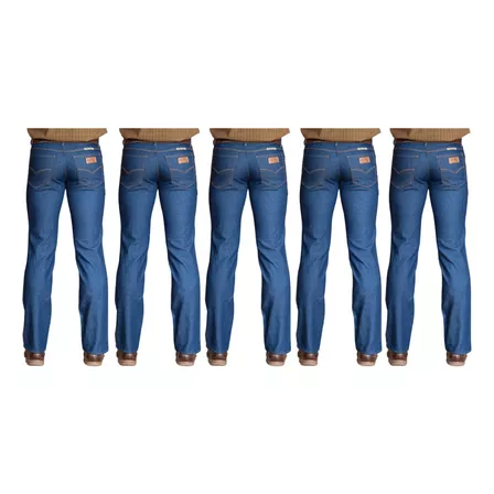 Kit 5 Calças Jeans Básicas Lycra Marca Estilo Country 917