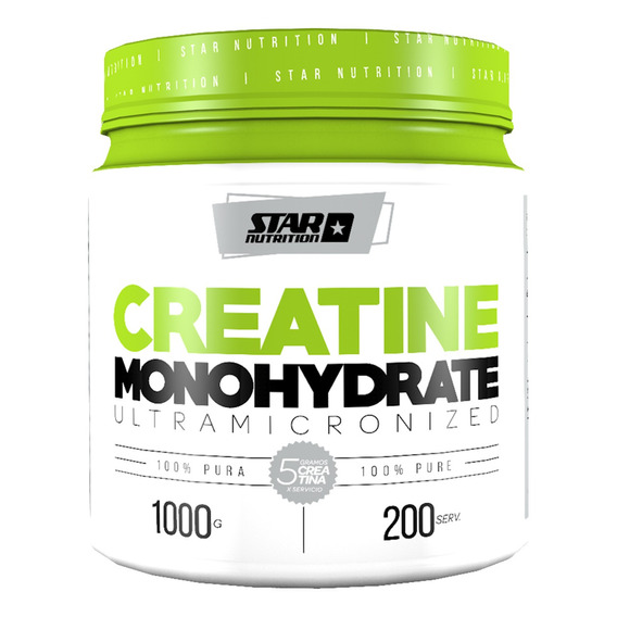 Suplemento en Polvo Star Nutrition Creatine Monohydrate en Pote de 1kg