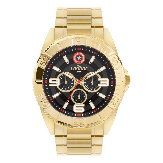 Relógio Masculino Civic Dourado Co6p29jow/i4p Condor