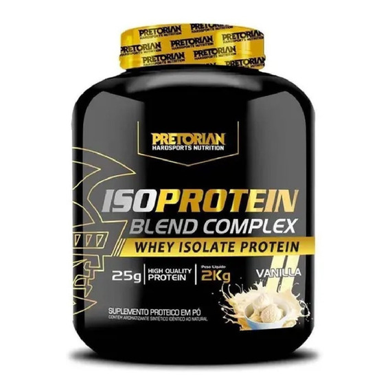 Whey Protein Isolado Iso Blend Complex 2kg Pretorian Sabor Baunilha