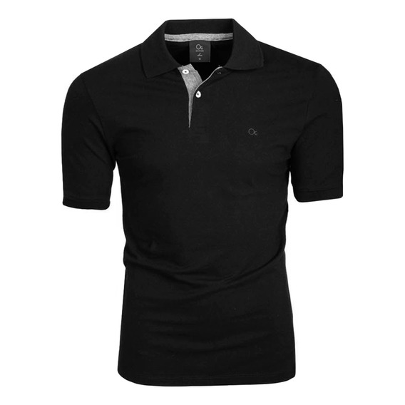 Camisa Polo Basica Essencial Slim Fit Masculina Ogochi